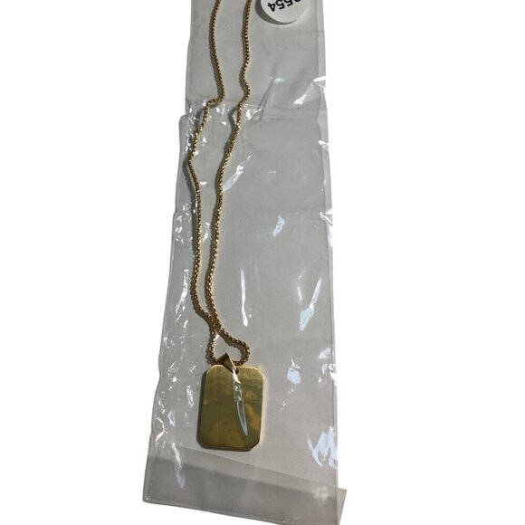 Stainless Steel Initial V Necklace Gold‎ Tone Pendant Chain Unisex Jewelry - Picture 5 of 6